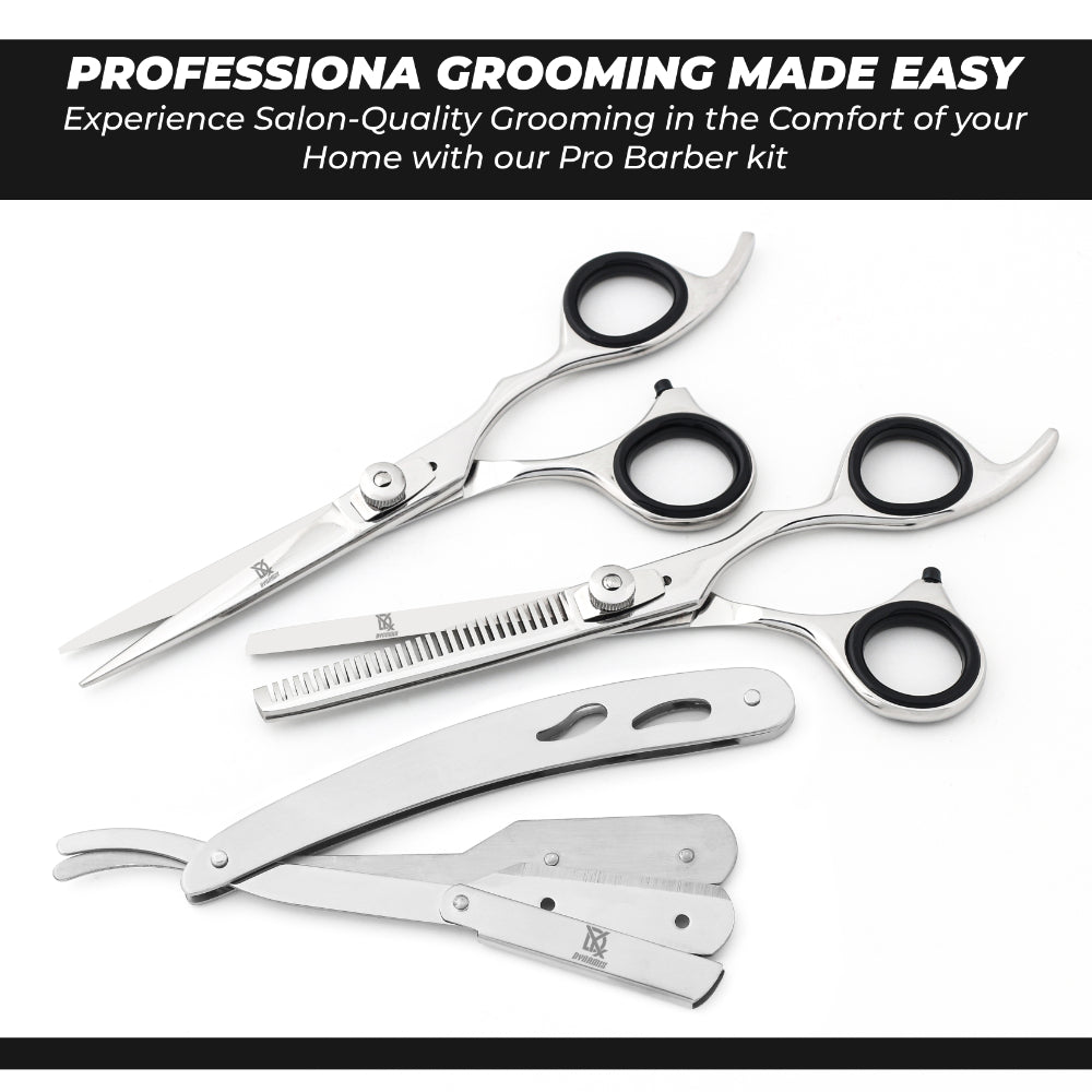 Professional Hair Cutting & Thinning Scissors Set – Barber Shears Salon Kit