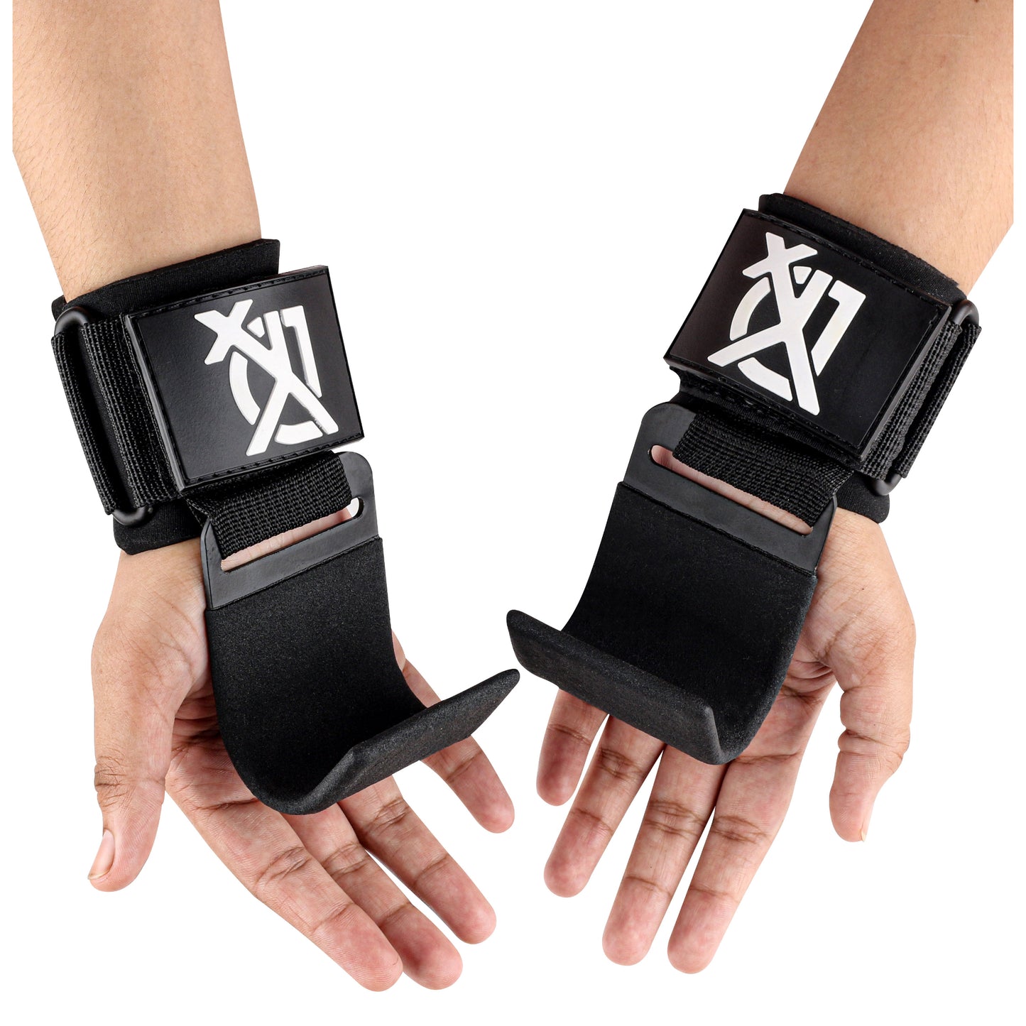 Weightlifting Hook Straps Gym Hooks with Wrist Straps – Weight Lifting Support for Men & Women | DYX