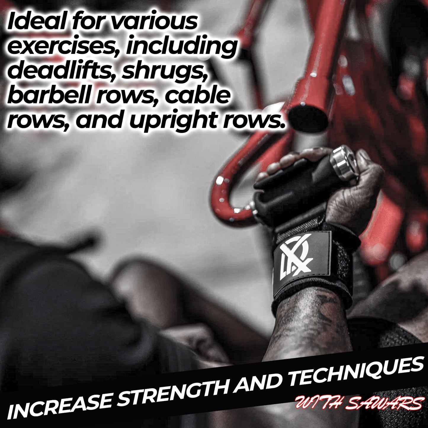 Weightlifting Hook Straps Gym Hooks with Wrist Straps – Weight Lifting Support for Men & Women | DYX