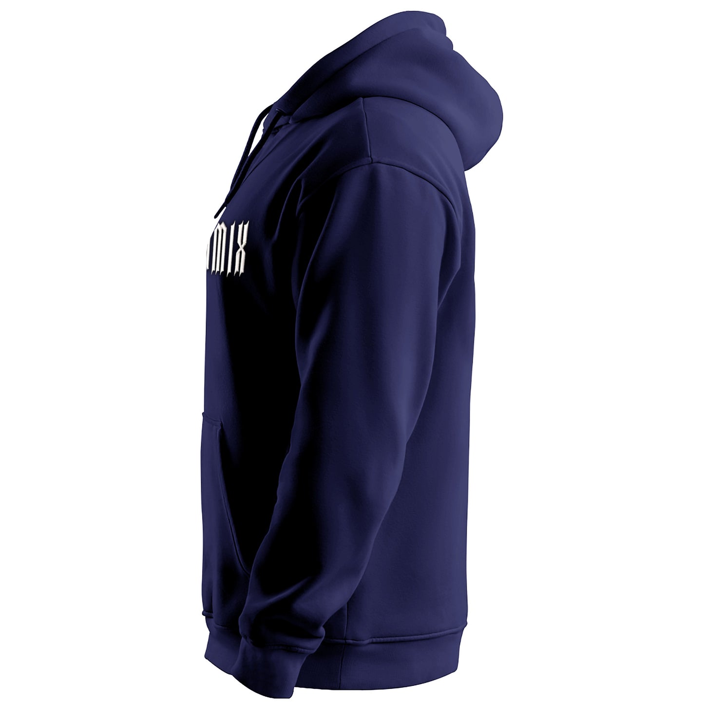 Oversized Unisex Pullover Hoodie Navy/Black 100% Cotton Fleece 350GSM 3D Dynamix Logo