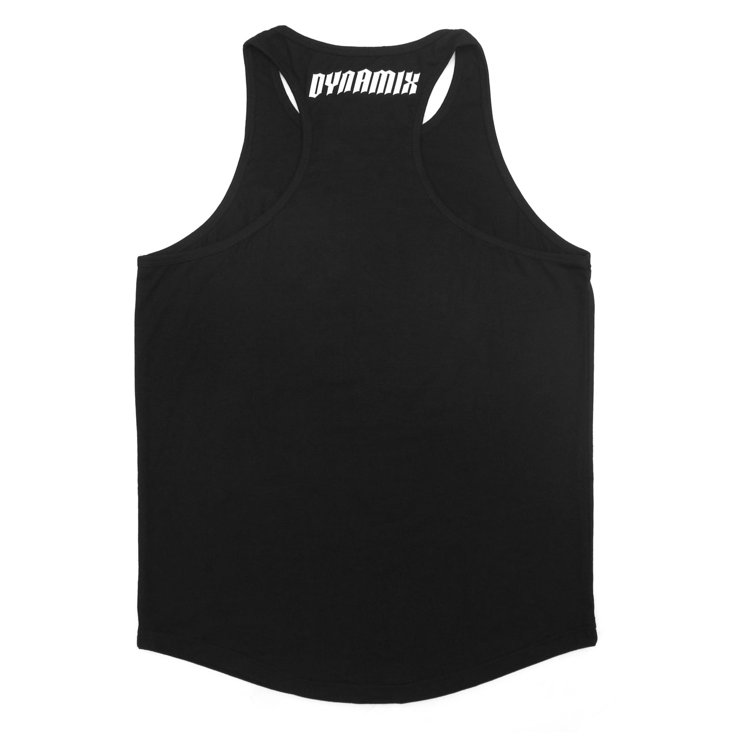 DYX Black Tank Top Unisex 100% Cotton Jersey Sleeveless Gym Casual Wear