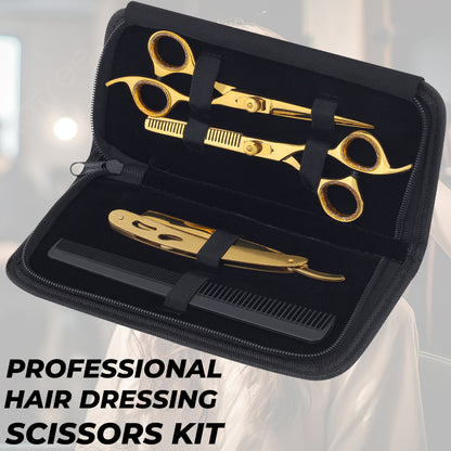 Professional Hair Cutting & Thinning Scissors Set – Barber Shears Salon Kit
