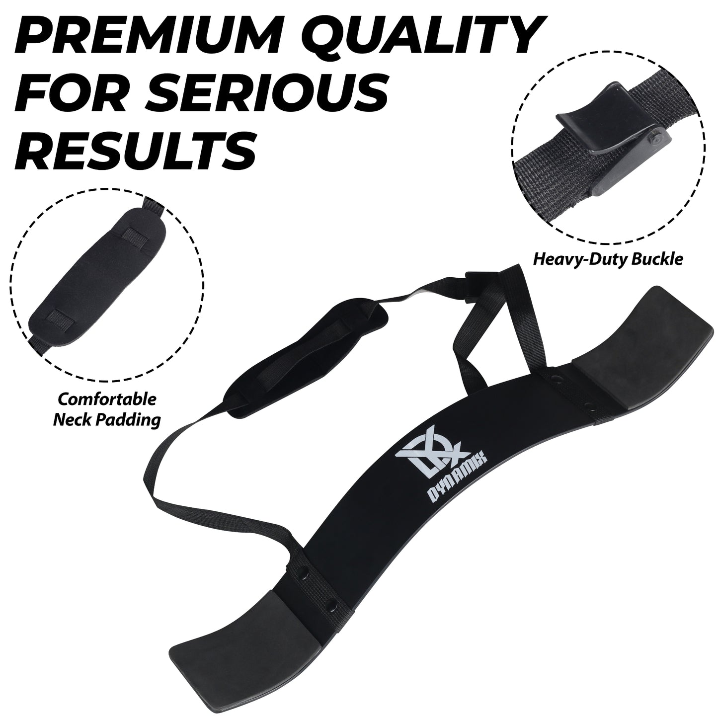 DYX Arm Blaster for Biceps and Forearms, Adjustable Isolator for Curls and Strength Training, Weight Lifting Arm Blaster with Neck Padding
