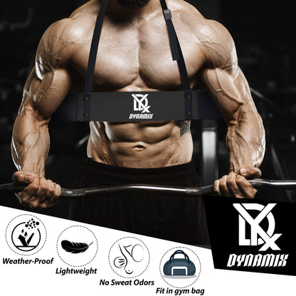 DYX Arm Blaster for Biceps and Forearms, Adjustable Isolator for Curls and Strength Training, Weight Lifting Arm Blaster with Neck Padding