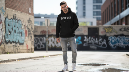 Men’s Oversized Hoodie 3D Embroidered Streetwear Fleece Pullover By Dynamix