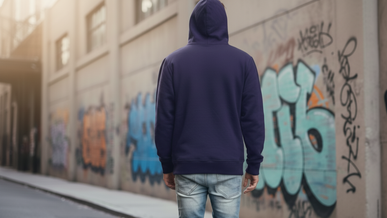 Men’s Oversized Hoodie 3D Embroidered Streetwear Fleece Pullover By Dynamix