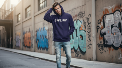 Men’s Oversized Hoodie 3D Embroidered Streetwear Fleece Pullover By Dynamix