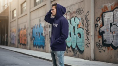 Men’s Oversized Hoodie 3D Embroidered Streetwear Fleece Pullover By Dynamix