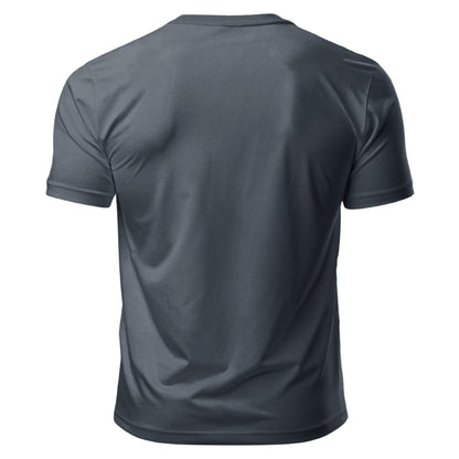 Dynamix Oversized T-Shirt Unisex Gym/Casual Tee 100% Cotton Puff Print Gray/Black