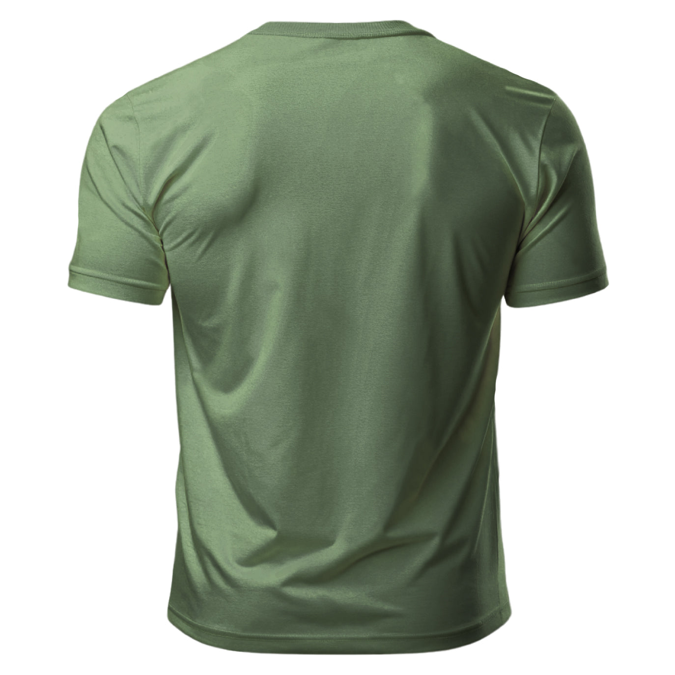 Dynamix Graphic Print "Yeah Buddy" T-Shirt Unisex Slim Fit 100% Cotton Tee For Gym Workout/Causal  Olive Green/Black