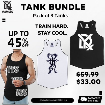 Unisex Tank Tops (Pack of 3) – Streetwear & Fitness Bundle 3