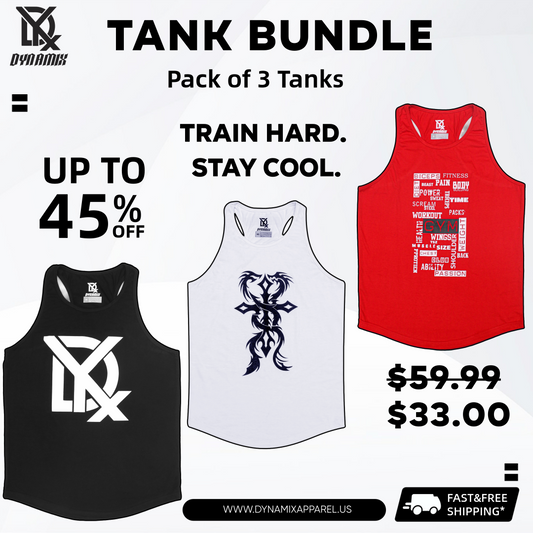 Unisex Tank Tops (Pack of 3) – Streetwear & Fitness Bundle 1