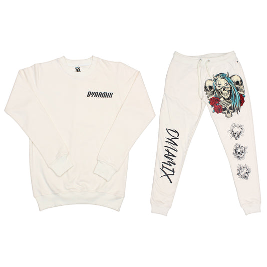 SKULLED SWEAT SUIT