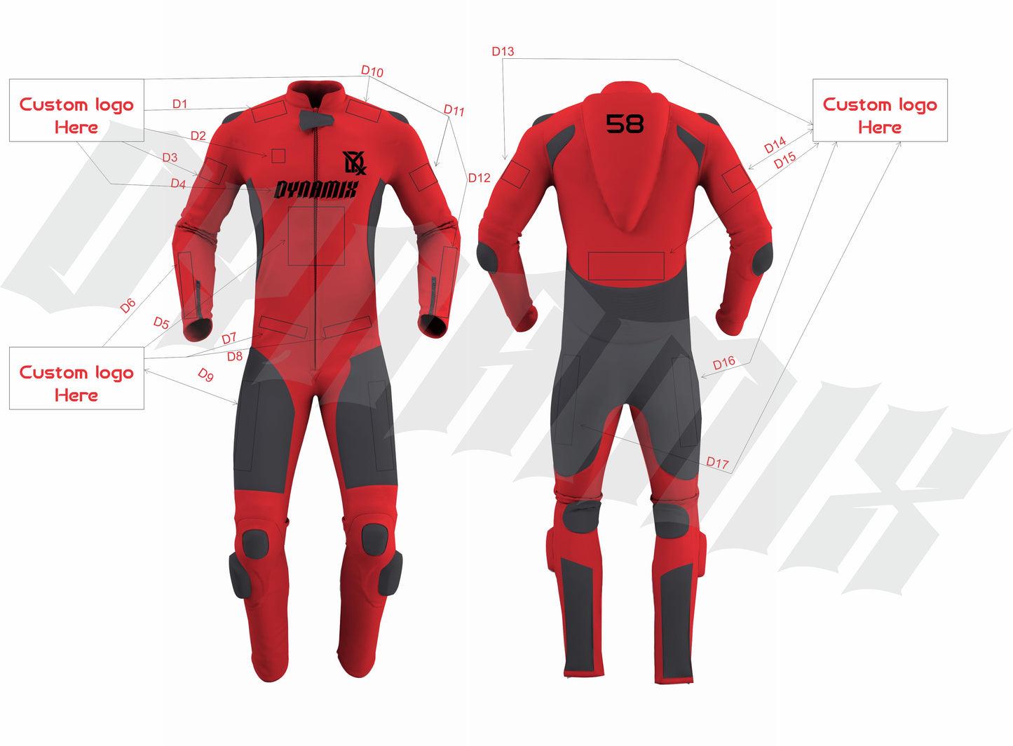 Motorcycle Racing Suit One Piece Genuine Cow Leather Track Bike Protective Gear