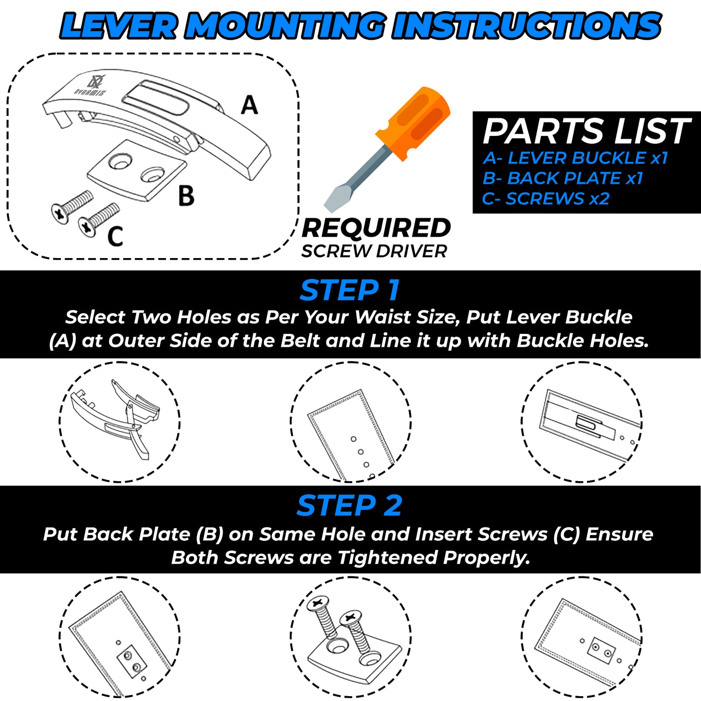 Lever Belts